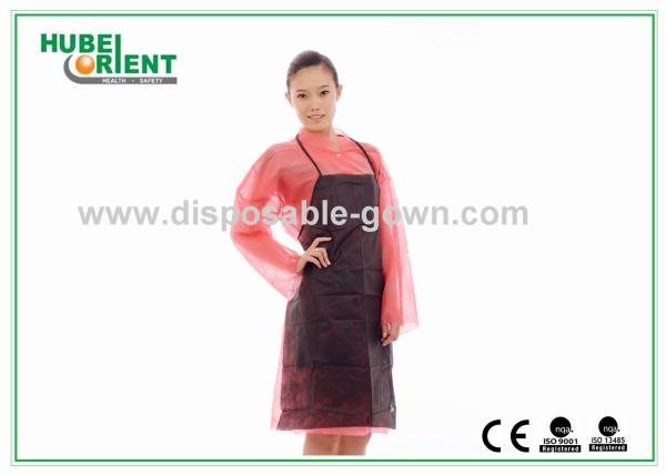 Buy cheap Oil Prevention Single Use Nonwoven Apron Without Sleeves from wholesalers