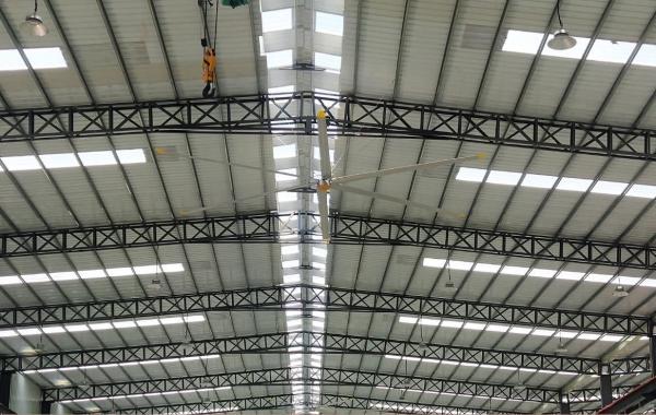 Buy cheap AC Electric Current Type Aluminum Fan for 24FT Large Hvls Industrial Ceiling Fan From Warehouse Cooling from wholesalers