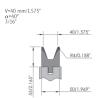 Buy cheap Custom Press Brake Die 45HRC-50HRC Press Bending Dies from wholesalers