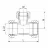 Buy cheap Tee Refrigeration Pipe Fittings Female Brass Connector Reduce Coupling from wholesalers