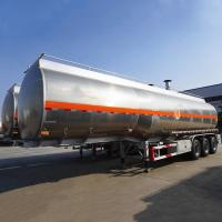 Buy cheap 3 Axle 46000L Aluminum Tanker Trailer Anti Corrosion Petroleum product