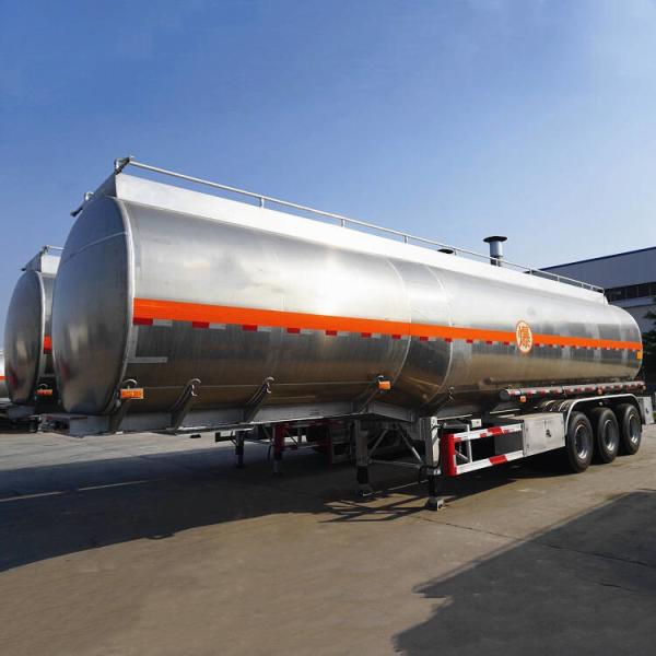 Buy cheap 3 Axle 46000L Aluminum Tanker Trailer Anti Corrosion Petroleum from wholesalers