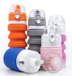 Leak Proof Collapsible Travel Water Bottle FDA Approved For Camping