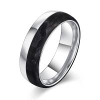 Buy cheap 2025 New Arrival Plated Gold and Rose Gold Forged Carbon Fiber Wedding Bands product