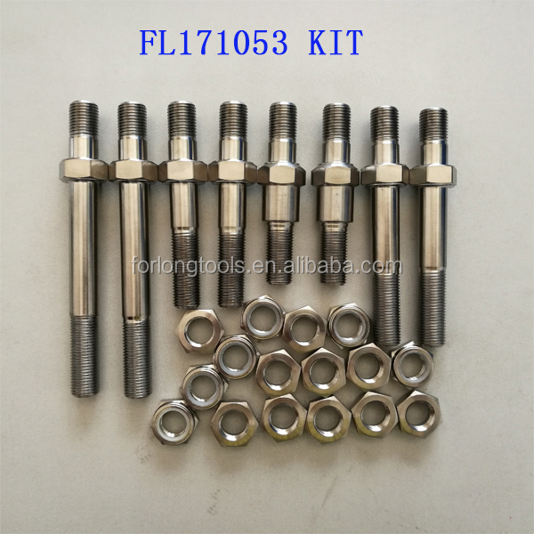 Natural Finish Titanium Shock Bolt 1/2"-20*3.48" DIN Standard for Sprint Cars TIT Race Bolt