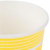 Buy cheap 6 Oz Yellow Paper Ice Cream Cups Impermeable Eco - Friendly With Dorm Lid from wholesalers