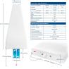 Buy cheap 29*20*6.5cm Lpda Marine Antenna Indoor Gsm Fm Panel Antenna Channels 4G 5G from wholesalers