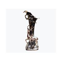 Buy cheap Sand Blast Surface Antique Cast Iron Garden Urns / Cast Iron Plant Pot product