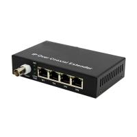 Buy cheap 10 / 100M PoE over Coaxial Extender Ethernet and POE over Coax 4 Ethernet Ports product