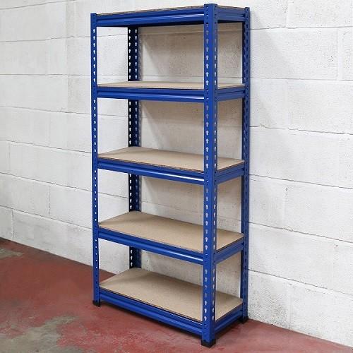 Buy cheap Boltless 5 Tier Metal Shelf Home Storage Unit Blue from wholesalers