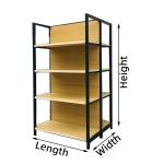Wooden Super Market Rack for Heavy Duty Gondola Supermarket Shelves
