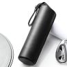 Buy cheap Black PU Leather Champagne Bottle Sleeves With Strap from wholesalers