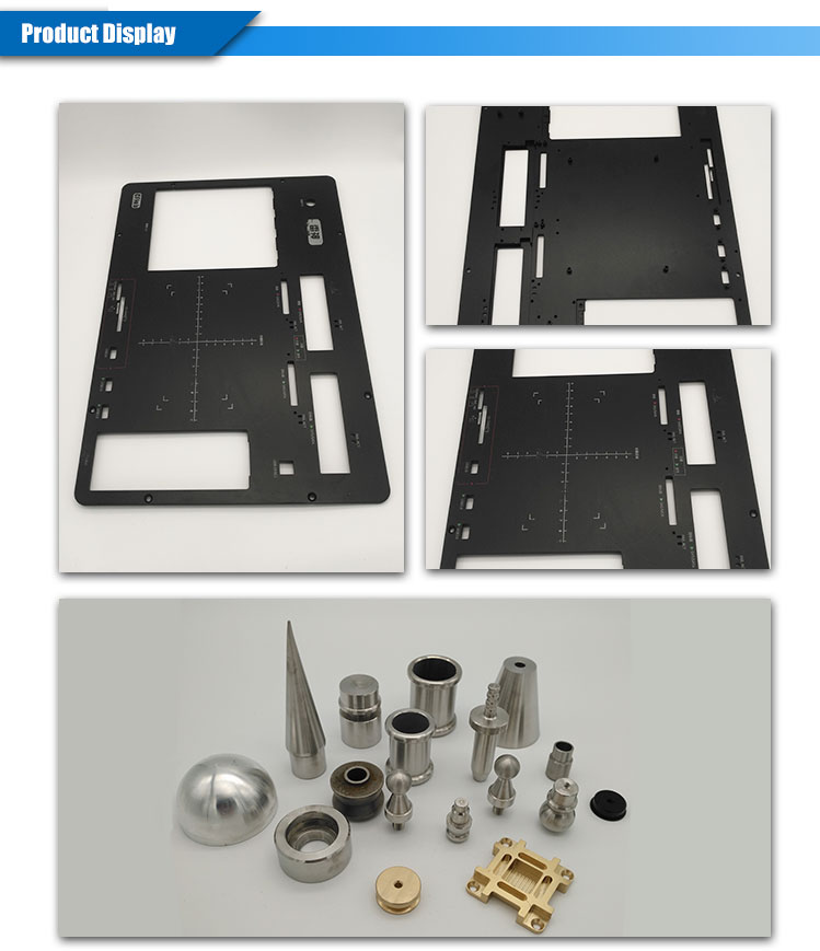 Custom cnc aluminum alloy parts machining black anodize cnc machining spare parts