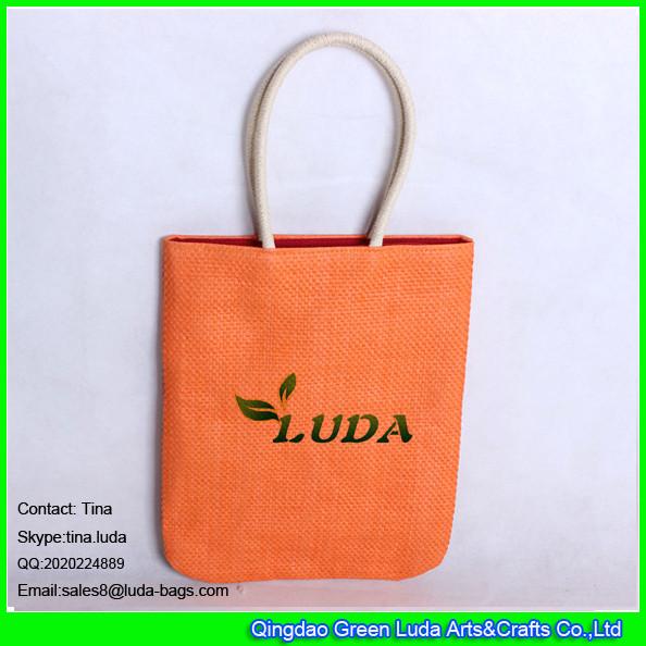 Buy cheap LUDA straw handles straw handbag cheap standard paper straw bag from wholesalers