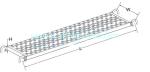 43.5mm 50mm hooks scaffolding galvanized catwalk steel plank metal board with