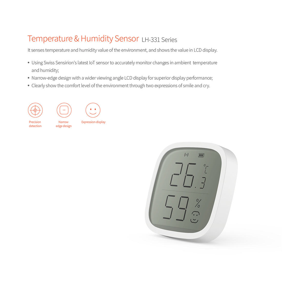 Zigbee Temperature And Humidity Sensor(LH-331ZB)