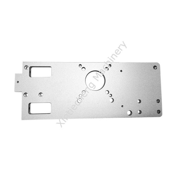 Buy cheap Milling Turning Food Machinery Parts Left Plate Anodizing Machined Aluminium Parts from wholesalers