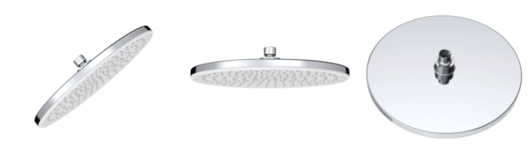 Polished 9 Inch Round Detachable Clean Big Top Three Function Spray Lotus Shower Head