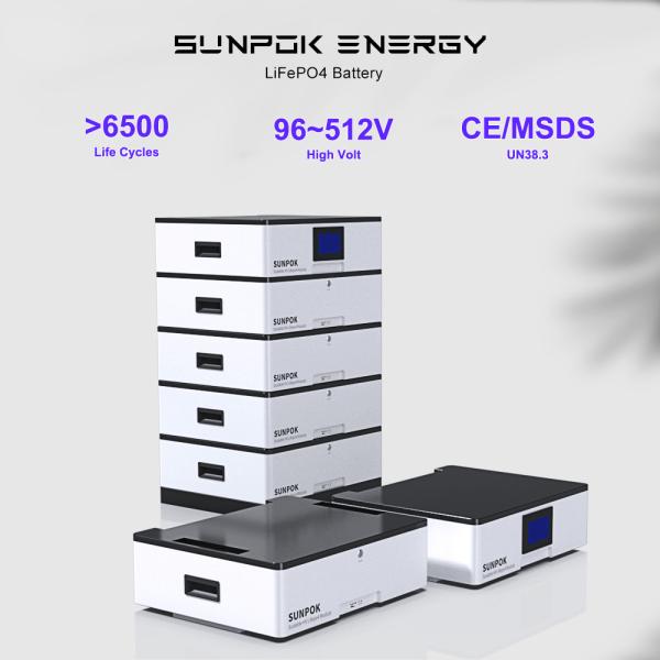 Stackable Modular 51.2v 200ah Home Solar System 10kwh 20kwh 30kwh Energy Storage