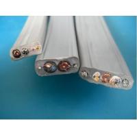 Buy cheap Flat Flexible Traveling Elevator Cable with TV Camera Cable in Grey Color product