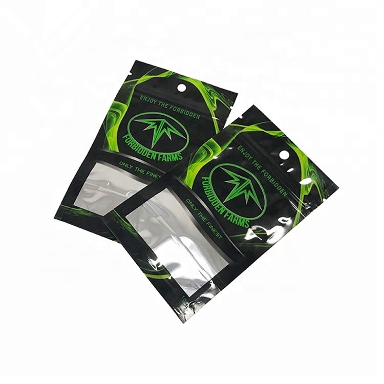 Custom Printing 3 Side Sealed OPP Zipper Smoke Spice Packaging Bag