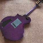 New Design CUSTOM purple electric guitar , with shell beautiful woman on body ,