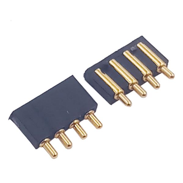 3 Pin Magnetic Pogo Connector Pitch 2.0mm Side Soldering For Battery Power