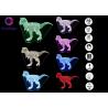 Buy cheap High End 3d Led Desk Lamp / 4.5-5V 3D Dinosaur Lamp For Kids 7 Colors from wholesalers
