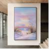 Buy cheap Customized Size Accepted Hand Painted Art Decor Painting Modern Textured Canvas Landscape Oil Painting for Living Room from wholesalers