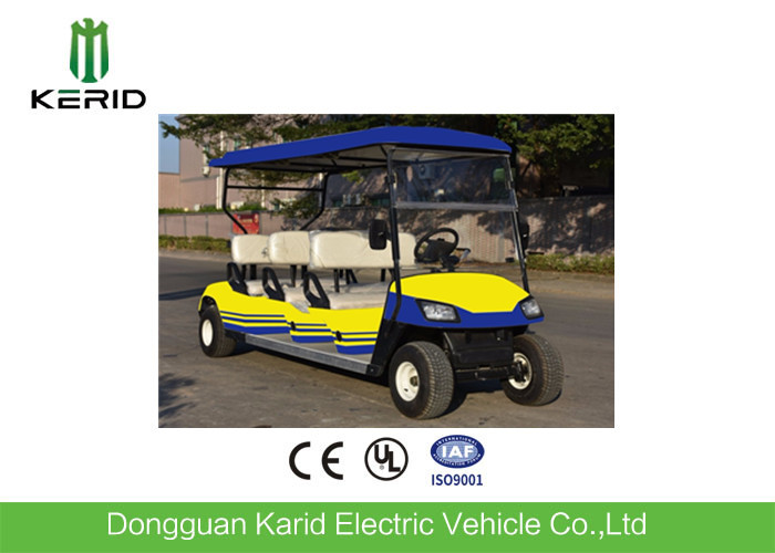 Professional 6 Person Electric Golf Carts With Comfortable Seats Multi Color Available