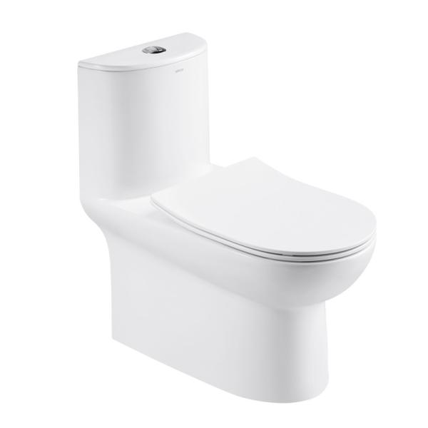 Buy cheap Dual Flush Elongated One Piece Toilet 1.3Gpf Modern Ceramic Material from wholesalers