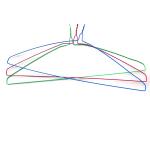Metal Wire Disposable Q235 Blue Coat Hangers In Bulk