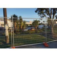 Buy cheap 2100mmx2400mm galvanized 42 microns zinc coated temp fence panels OD32mm x 1.8mm product