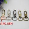 Buy cheap Supply bag accessories various kinds color zinc alloy 26 mm metal snap hooks with nickel free from wholesalers