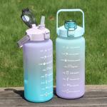 2000ML Portable Outdoor Custom Drinking Cups Motivational Gallon Water Bottle
