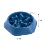 Pet Bone Slow Food Bowl Non Slip Easy To Rinse Small And Medium Sized Dog Anti