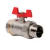 Buy cheap Pn25 1 Brass Ball Valve Female Male Thread from wholesalers