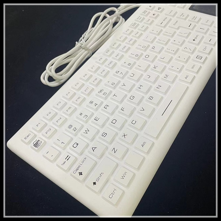 USB 106 Keys Waterproof Silicone Keyboard Silicone Rubber Keypad For Medical Equipment