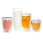 250ml 350ml Crystal Glass Tea Mugs For Espresso Latte Coffee Cooling