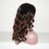 Buy cheap 8A grade Ombre Color Brazilian Human Hair Body Curl Full Lace Wigs from wholesalers