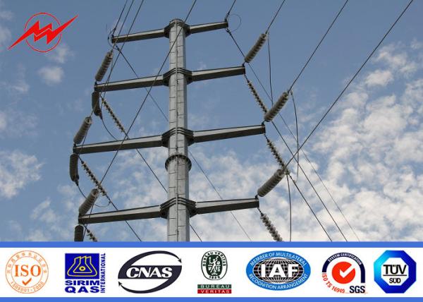 Buy cheap Powder coating 69kv Q345 Steel Utility Pole for electrical power line from wholesalers