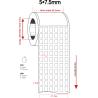 Buy cheap 5x7.5mm Thermal Transfer Adhesive Label 1mil White Matte High Temperature Resistant from wholesalers