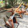 Buy cheap 3D Fiberglass Realistic Looking Dinosaurs Struggled Pterosauria Statue Outdoor from wholesalers