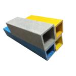 Buy cheap High Strength FRP GRP Shaped Profiles Square Fiberglass Tube For Traffic Barrier from wholesalers
