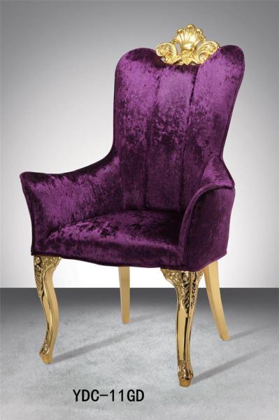 Quality Modern hotel dining chair with armrest (YDC-11GD) for sale