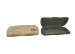 Indie Hipster Linen Hard Eyeglass Case , Optical Glasses Case