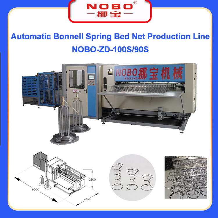 High Capacity Bedcore Mattress Spring Production Line Servo Control 60 Sheets / 8 Hours