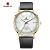 Buy cheap SGS Mens Leather Strap Watches 2.5D Mineral Glass Three Hand 3 Atm Water Resistant from wholesalers