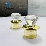 Custom Color Screw Diamond Silver Cap Lid,Gold Cap For Cosmetic Bottles