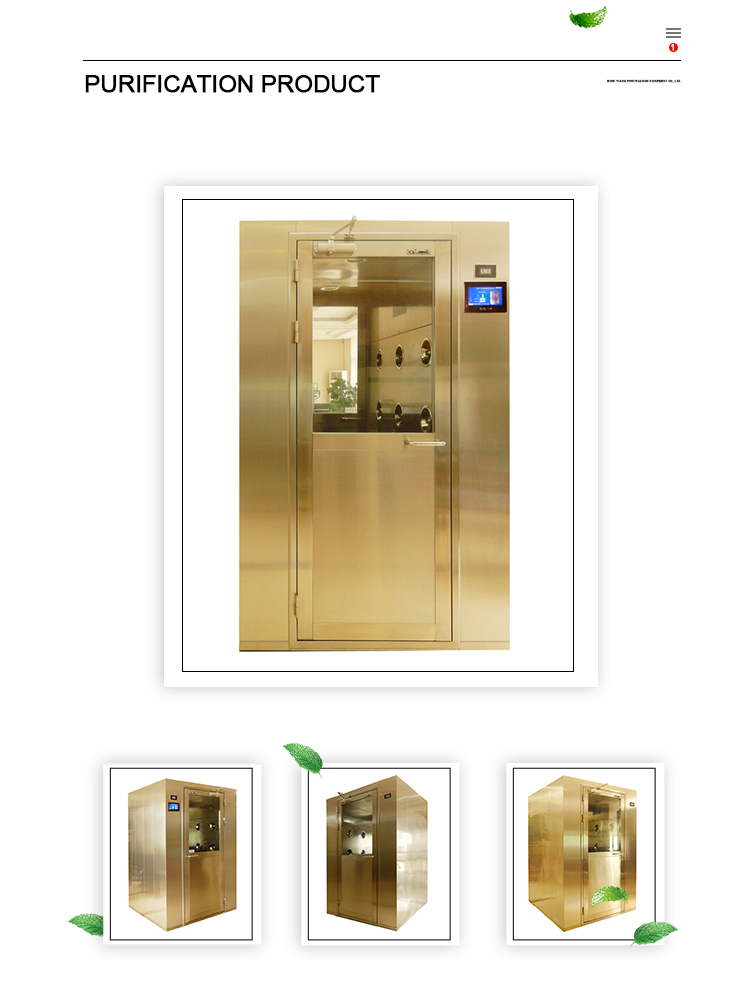 Automatic Sensors 450kg Air Shower Cleanroom LCD Air Shower Booth